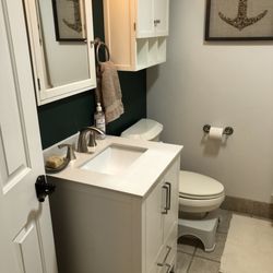 Fix It Fred - Removed my old pedestal sink and installed this vanity.