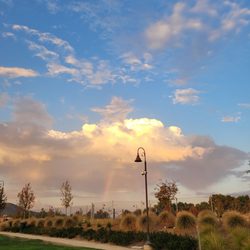Central Park - Rainbow and clouds