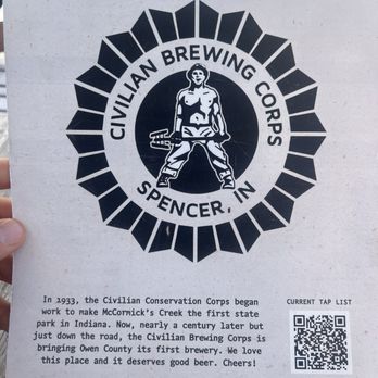 Civilian Brewing Corps - Menu - Brewpubs Near Me - Spencer, Indiana Civilian Brewing Corps - Menu - Brewpubs Near Me - Spencer, Indiana
