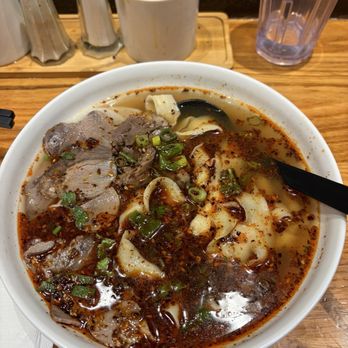 Nouilles de Lan Zhou - Lanzhou beef noodle soup with thick (kuan) noodles - Chinese Near Me - Montreal, Quebec Nouilles de Lan Zhou - Lanzhou beef noodle soup with thick (kuan) noodles - Chinese Near Me - Montreal, Quebec