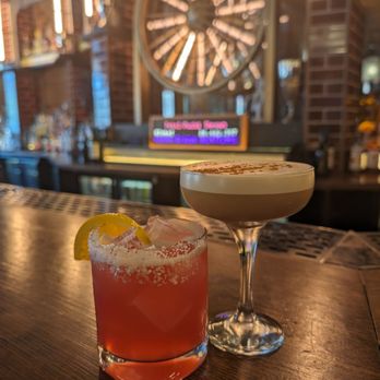 Electric Shuffle - Spooky Specials for a limited time : Blood Orange Margarita & Pumpkin Spice Expresso Martini - Bars Near Me - Dallas, Texas