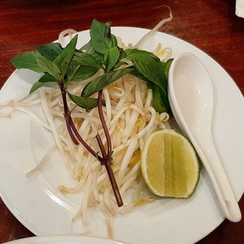 Pho Dong Restaurant - Fresh Bean Sprouts,  Basil, Lime & Jalapeños For Pho - Vietnamese Near Me - Redwood City, California