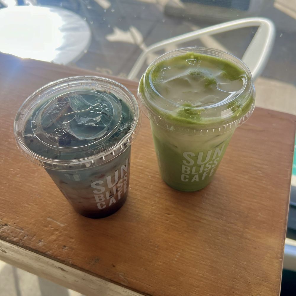 Sunbliss Cafe - Black Lava Mocha. Coconut Matcha - Coffee & Tea Near Me - Anaheim, California Sunbliss Cafe - Black Lava Mocha. Coconut Matcha - Coffee & Tea Near Me - Anaheim, California