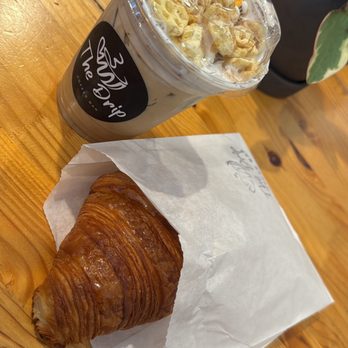 The Drip - Honey Comb iced latte with a buttery croissant - Coffee & Tea Near Me - Ceres, California The Drip - Honey Comb iced latte with a buttery croissant - Coffee & Tea Near Me - Ceres, California