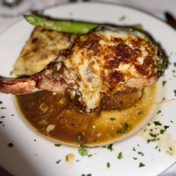 Garlic Rose Bistro - The star of the show and in my opinion a must order, French onion pork chop.