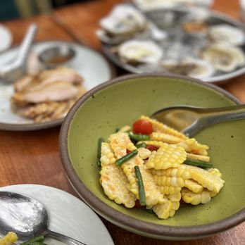 Fish Cheeks - Corn salad - Seafood Near Me - New York, New York Fish Cheeks - Corn salad - Seafood Near Me - New York, New York