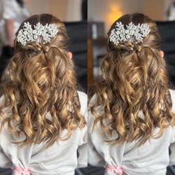 On Location Glam by Pauline - Flower girl hair