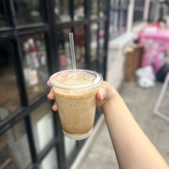 Dialogue Coffee & Flowers - fermented rice osmanthus latte - Coffee & Tea Near Me - New York, New York