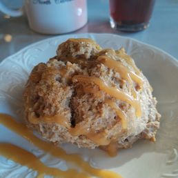 Caramel apple scone Caramel apple scone
