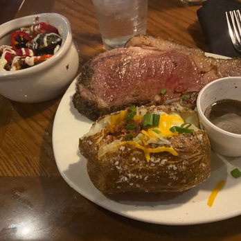 Outback Steakhouse - Prime rib, Brussels sprouts, and loaded potato - Steakhouses Near Me - Lebanon, Tennessee