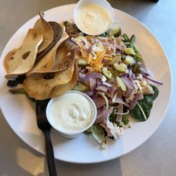 Beagle Bagel - Club Salad with Bagel Chips