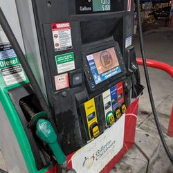 Gas pump with diesel