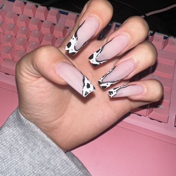 Nails & Spa By Taffy - Cow tip nails - Nail Salons Near Me - Escondido, California