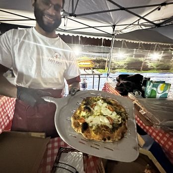Fatt Catt Pizza - Pesto pizza w/ the founder himself! - Food Trucks Near Me - Livermore, California