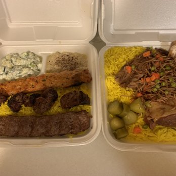 Crown Restaurant - 3-skewer combo and lamb shank - Mediterranean Near Me - Phoenix, Arizona