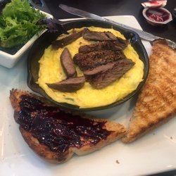 Steak and potato frittata