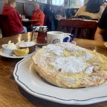 The Birch Door Cafe - German Pancake with coffee. - Breakfast & Brunch Near Me - Bellingham, Washington The Birch Door Cafe - German Pancake with coffee. - Breakfast & Brunch Near Me - Bellingham, Washington