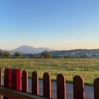 Limi-Hütte - View from outside table. Minus most of the cows from earlier. - Swiss Food Near Me - Hünenberg, ZG Limi-Hütte - View from outside table. Minus most of the cows from earlier. - Swiss Food Near Me - Hünenberg, ZG