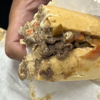 Roxie's Deli and BBQ - Philly Cheese Steak Sandwich-ratio meat to cheese to peppers...! - Barbeque Near Me - Los Molinos, California Roxie's Deli and BBQ - Philly Cheese Steak Sandwich-ratio meat to cheese to peppers...! - Barbeque Near Me - Los Molinos, California