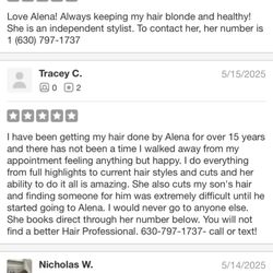 Elan Hair Salon - This is the original review and a few others that have been blocked.