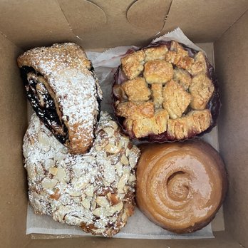 One House Bakery - Sinful cinnamon roll - almond pastry - blueberry scone and cherry pair - - Bakeries Near Me - Benicia, California One House Bakery - Sinful cinnamon roll - almond pastry - blueberry scone and cherry pair - - Bakeries Near Me - Benicia, California