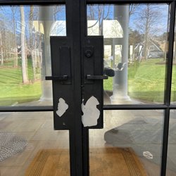 Old North State Iron Doors - You can chip the paint off with your fingernail.
