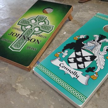Wicked Cornhole - Wicked Cornhole, Family Crest Cornhole Boards.  #cornholeboards #customcornhole - Party Equipment Rentals Near Me - Tewksbury, Massachusetts