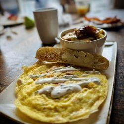 First Watch - Smoked Salmon & Roasted Vegetable Frittata