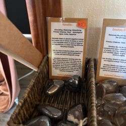 Hematite stone for grounding