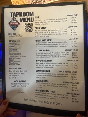 Menu photo 4 Two Way Brewing Company Beacon, NY