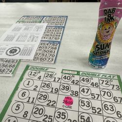 V F W Bingo - Bingo dobber and cards