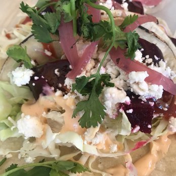 Morgans Restaurant - Beet and Goat Cheese Tacos Brunch - New American Near Me - Miami, Florida Morgans Restaurant - Beet and Goat Cheese Tacos Brunch - New American Near Me - Miami, Florida