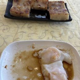 Turnip cake Shrimp rolls