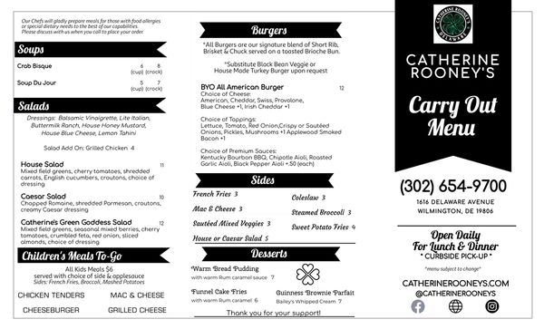 Menu photo 6 Catherine Rooney's Wilmington, DE