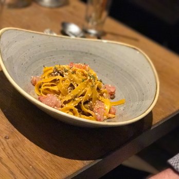 Io-Osteria Personale - Our favorite, rock shrimp tagliatelle - Italian Near Me - Florence, FI
