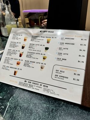 Menu photo 5 Off-Peak Coffee Flushing, NY