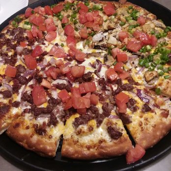 Pizza Bell - 1/2 ultimate bacon, 1/2 chicken garlic supreme - Pizza Near Me - Elk Grove, California
