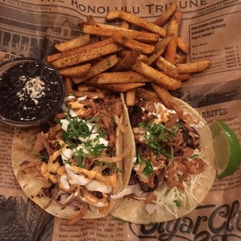 Pacific Catch - Steak tacos with spicy fries $17 - Seafood Near Me - San Mateo, California