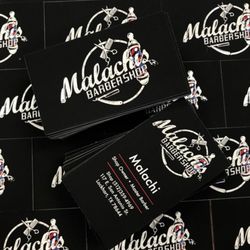 Printing Solutions - Raised spot uv business cards on velvet stock