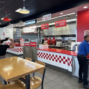 Five Guys - Very clean and organized cooking area. - Burgers Near Me - Carmel, Indiana Five Guys - Very clean and organized cooking area. - Burgers Near Me - Carmel, Indiana