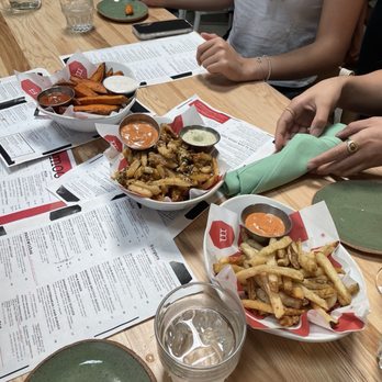 Moo Creamery - Spicy Garlic Fries, Hand-Cut Sweet Potato Fries, Hand-Cut Fries - Burgers Near Me - Bakersfield, California Moo Creamery - Spicy Garlic Fries, Hand-Cut Sweet Potato Fries, Hand-Cut Fries - Burgers Near Me - Bakersfield, California