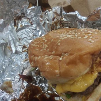 Five Guys - Burger with bacon cheese a1 ...onions and mayo...BOMB - Burgers Near Me - Jurupa Valley, California Five Guys - Burger with bacon cheese a1 ...onions and mayo...BOMB - Burgers Near Me - Jurupa Valley, California