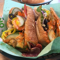 That's a beauty.   Southwest Chipotle and Sriracha on a spicy.