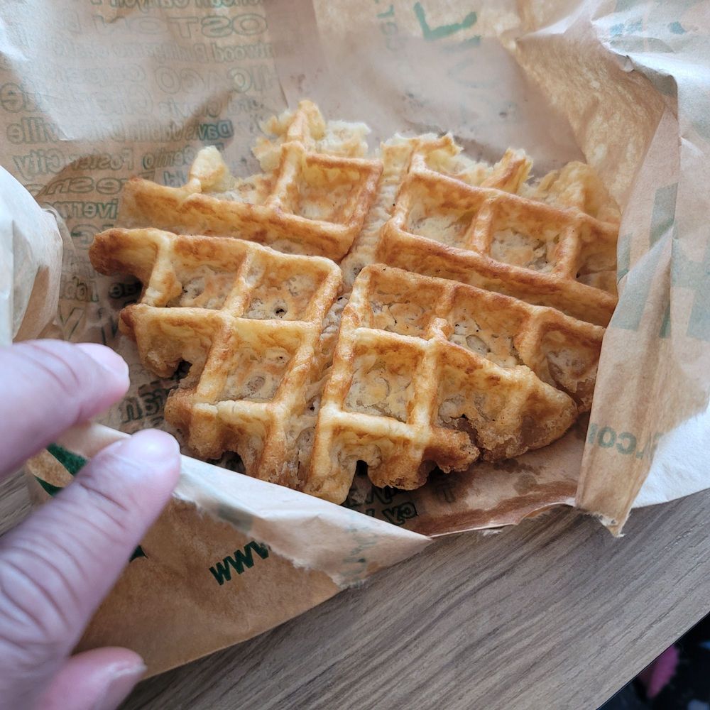 Quickly - Mochi Waffle. Kids couldn't wait. - Bubble Tea Near Me - Hayward, California