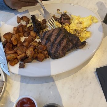 The Breakfast Club - Steak & Eggs ... (although he had to ask server THREE times for condiments.) - Breakfast & Brunch Near Me - Silver Spring, Maryland The Breakfast Club - Steak & Eggs ... (although he had to ask server THREE times for condiments.) - Breakfast & Brunch Near Me - Silver Spring, Maryland