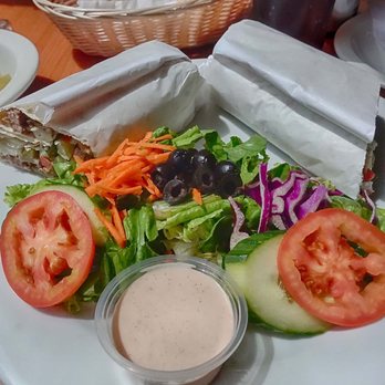 Fanoos Grill - Lamb Shish Kebab Sandwich and garden salad - Middle Eastern Near Me - Torrance, California Fanoos Grill - Lamb Shish Kebab Sandwich and garden salad - Middle Eastern Near Me - Torrance, California