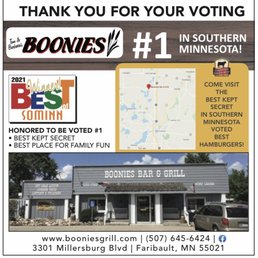 Exterior photo of Boonies Bar & Grill - Faribault, Minnesota Exterior photo of Boonies Bar & Grill - Faribault, Minnesota