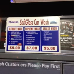 Chevron - Car Wash Prices