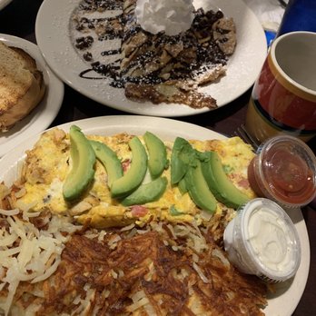 Lena's Kitchen - Fiesta Chicken Omelet and Cannoli Crape (from specials board) - Breakfast & Brunch Near Me - Wixom, Michigan Lena's Kitchen - Fiesta Chicken Omelet and Cannoli Crape (from specials board) - Breakfast & Brunch Near Me - Wixom, Michigan