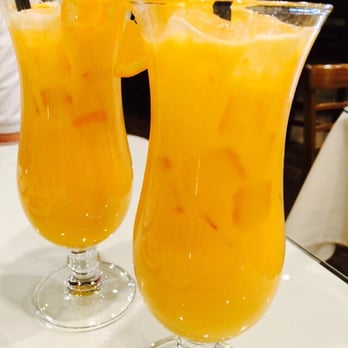 Basil n' Spice Thai Cuisine - Alcoholic Thai teas, they taste like an orange cremesicle - Thai Near Me - Worcester, Massachusetts